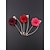 baratos Casamento ACC-Broche de lapela masculino elegante em poliéster com formato de flor – diversas opções de cores, sofisticado e moderno, perfeito para casamentos e festas.