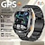 abordables Choix de Valeur-Montre intelligente GPS pour hommes montre de sport extérieure robuste avec appel Bluetooth positionnement GPS intégré boussole altimètre baromètre grande batterie de 530mAh montre intelligente