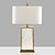 ieftine lampă de noptieră-lampă de noptieră lampă de masă lampă de blat metalică creativă din sticlă lumină de noptieră cu abajur dreptunghiular pentru living dormitor de familie veioze de noptieră