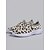 abordables Chaussures pour femmes-Femmes Occasionnel Quotidien Intérieur Talon plat Bout Rond Sportif Occasionnel Confort Tissage Volant Mocassin Léopard bleu marine