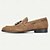 baratos Mocassins de couro premium-Homens Clássico Casual Couro Camurça Couro de grão integral italiano Antiderrapante Mocassim Marron Verão Primavera Todas as Estações