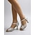 preiswerte Lateinamerikanische Schuhe-Damen Silber &amp;Blaue Strass-Lateintanzschuhe mit Riemchendesign, glitzernde Salsa-Schuhe mit hohem Absatz &amp;Ballsaal-Tanzschuhe für Auftritt und Training &amp; Party