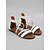 baratos Mulheres-Sandálias femininas brancas estilo boho com tiras - sandálias rasteiras confortáveis para praia com detalhes trançados. &amp;Tiras cruzadas no tornozelo para férias de verão e escapadelas para ilhas