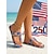 baratos Sapatos femininos-Chinelo feminino comemorativo do 250º aniversário dos EUA - sandálias de dedo com estampa de estrelas e listras e fivela dourada para o Dia da Independência de 2026, férias na praia. &amp;desfiles de
