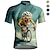 abordables Maillots pour hommes-Homme Maillot de cyclisme Graphique Manche Courte Cyclisme T-shirt Maillot avec 3 poches arrière VTT Vélo tout terrain Séchage Rapide Design Anatomique Évacuation de l'Humidité Respirant Des sports