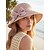 abordables Accesorios de vacaciones-Sombrero de paja bohemio para mujer con lazo: varios colores, plegable para transportarlo fácilmente, perfecto para uso informal y estilo de vacaciones en la playa.