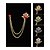 abordables Mariage ACC-Broche de revers pour homme en alliage, ornée d'une rose et d'une chaînette, accessoire de costume pour mariage et soirée, disponible en plusieurs couleurs, élégante broche florale pour occasions formelles.