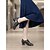 baratos Ténis de Dança-Sapatos de dança de salão femininos estampados para prática - salto médio &amp;dança latina, calçado confortável para apresentações