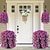 economico Fiore finti-2/4 pezzi di fiori artificiali finti pendenti, piante per esterni, decorazioni primaverili ed estive, finta seta, resistente ai raggi UV, realistici fiori di ipomea rampicanti per casa, veranda, patio, balcone