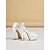 baratos noiva-Sapatos de salto agulha plataforma com pérolas em tom marfim para mulheres - sapatos de noiva elegantes para casamentos no jardim.
