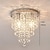 billiga Kristalltaklampa-Taklampa med kristallkrona, minikrona, 2 ljus e12 silverkristall taklampa för vardagsrum, sovrum, matsal, kök, kontor, hall 110-240v