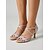 baratos Sapatos de Dança Latina-Sapatos de dança latina feminina - modelo com tiras e strass dourado