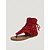 abordables Mujeres-Sandalias gladiadoras rojas con flecos hasta el tobillo para mujer – sandalias planas bohemias con cordones para festivales de música y vacaciones al aire libre.