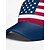 رخيصةأون مُكَمِّلات-قبعة بيسبول رجالية من البوليستر بألوان العلم الأمريكي، قابلة للتعديل، مناسبة لتشجيع مشجعي كرة القدم، مثالية ليوم المباراة، وفعاليات مشجعي كرة القدم، والملابس الرياضية غير الرسمية، والارتداء اليومي في الهواء الطلق.