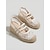 ieftine Femei-Sandale cu platformă tip espadrilă din dantelă pentru femei – sandale elegante cu slingback și baretă dublă, pantofi de vară din dantelă florală respirabilă pentru vacanțe în croazieră, stațiuni