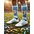 voordelige Heren Voetbalschoenen-Argentijnse voetbalschoenen voor heren, wit-blauwe voetbalschoenen met print, fan-stijl outdoor kunstgrasschoenen voor training, wedstrijden en sport. &amp;vrijetijdskleding