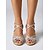 baratos Sapatos de Dança Latina-Sapatos de dança latina feminina - modelo com tiras e strass dourado