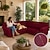 abordables Housse de fauteuil inclinable-Housses de canapé d'angle imperméables bordeaux housse de canapé en forme de L housse de canapé en jacquard extensible doux épais en forme de U ensemble de housses de protection universelles