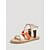 preiswerte Flache Sandalen-Bunte Espadrille-Sandalen für Damen mit Schnürung und geflochtener Seilsohle – bequeme und stylische Strandschuhe für den Sommerurlaub