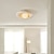 abordables Plafonniers encastrés et semi-encastrés-Plafonnier encastré rond G9 à une lumière en résine, idéal pour une chambre ou un salon. Ce lustre semi-suspendu convient également aux espaces de vie et de détente. Compatible avec les modèles LED 110-240 V.