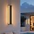 ieftine lumini de perete exterioare-Aplice exterioare metalice, 60 cm, lampă solară modernă de perete, impermeabilă IP65, iluminat exterior eficient energetic pentru grădină, terasă, alee, curte, terasă, balcon, alimentată cu energie