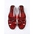 cheap Slide Sandals-Women's Red Jelly Slide Sandals - Vintage Y2K Retro Waterproof Beach Slippers with Textured Sole for Tropical Vacations, Poolside Lounge &amp; Summer Sand Play