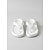 voordelige Slide Sandalen-Witte damesslippers met kruisbandjes – comfortabele instapsandalen met zachte zool voor casual zomer- en strandkleding