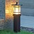 billige Sti Lys-Moderne landskabsstilampe glaslanterne pullertbelysning rustik vintage aluminium vandtæt stilampe udendørs e27 gulvlampe til græsplæne have gårdsplads indkørsel