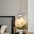 tanie Światła wysp-Ściemnialna, nowoczesna, minimalistyczna lampa wisząca w kształcie psa lub szczeniaka, kreatywna lampa wisząca w kształcie zwierzęcia z ciepłym światłem LED, czarna żywiczna dekoracyjna lampa sufitowa do sypialni, salonu, pokoju dziecięcego