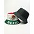 voordelige Accessoires-Omkeerbare polyester bucket hat voor heren, met print van de Mexicaanse vlag, lichtgewicht voetbalpet voor wedstrijddagen, supporters, casual sport en outdoor kleding.