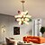 preiswerte Kronleuchter-Sputnik-Design-Kronleuchter, moderne Achat-Kronleuchter mit 1/2/3/6/9/12/24 Köpfen, moderne Metall-Deckenleuchte, geeignet für Esszimmer, Wohnzimmer, Flur und Schlafzimmer.
