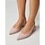 abordables Invité au mariage-Escarpins roses à petit talon carré et bride arrière pour femme - chaussures élégantes pour invitée à un mariage champêtre