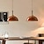 abordables Diseño de Tambor y Cono-Lámpara colgante nórdica mini semicircular con forma de cuenco, moderna, de cristal ámbar, para isla de cocina, ajustable, 1 luz, casquillo E26/E27, para iluminación de cocina y sala de estar, 110-240