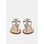 abordables Sandales Plates-Sandales plates à bride en T ornées de strass et de fleurs en or rose pour femmes – chaussures ornées de cristaux, idéales pour les mariages, les lunes de miel et les soirées de gala. &amp;femmes glamour
