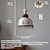 abordables Luces de isla-Lámpara de araña de cerámica moderna blanca retro, lámpara de techo de cerámica plisada esmaltada para isla de cocina, lámpara colgante de comedor de estilo japonés con cable ajustable, casquillo E27.