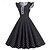 economico Vestiti-Anni 1950 Retrò Vintage Rockabilly Midi Vestito Abito Swing Vestito Svasato Senza maniche Pizzo Pois Aderente &amp; Svasato Altalena a dondolo Scollo a V Costume Per donna Feste Abbigliamento Quotidiano