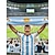 baratos Acessórios-Cachecol masculino de poliéster com estampa da bandeira da Argentina, macio e confortável, ideal para torcer por futebol, apoiar o time em jogos, frequentar estádios, assistir a esportes e para uso casual no dia a dia.