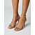 billige Hæl-sandaler-kvinders nude stiletto-sandaler med remme – elegante minimalistiske cocktailparty-hæle