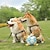 abordables Juguetes Interactivos para Mascotas-Pelota de fútbol con forma de huella de pata, juguete masticable para perros con correas