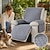 abordables Funda para sillón reclinable-Fundas para sillones reclinables 100 % impermeables, funda antideslizante para sillón reclinable, protector de muebles, funda lavable con bolsillo y correas elásticas para mascotas y perros.