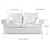 preiswerte Sofabezug-2-Sitzer Sofa Bezug oder Ektorp 2-Sitzer Schlafsofa Bezug mit Kissenbezügen und Rückenlehnenbezügen Ektorp Couchüberzug waschbarer Möbel-Schutz