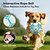 abordables Juguetes Interactivos para Mascotas-Pelota de fútbol con forma de huella de pata, juguete masticable para perros con correas