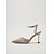 billige Slingback pumps-damer spidse tå med rhinstensformede ankelrem - elegante pumps i ruskind til aftenfest &amp;bryllup