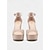 cheap Platform Sandals-Women's Nude Suede Platform Block Heel Sandals - Chunky Ankle Strap Heels for Nightlife Parties and Club Outfits
