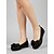 tanie Buty na płaskim obcasie damskie-Damskie czarne, siateczkowe półbuty, przewiewne, wsuwane buty z ozdobnymi kokardkami, wygodne, codzienne, płaskie buty do biura, do noszenia na co dzień &amp; lato