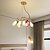 preiswerte Kronleuchter-Sputnik-Design-Kronleuchter, moderne Achat-Kronleuchter mit 1/2/3/6/9/12/24 Köpfen, moderne Metall-Deckenleuchte, geeignet für Esszimmer, Wohnzimmer, Flur und Schlafzimmer.