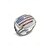 abordables Accessoires-Bague pour homme en alliage avec drapeau américain, plusieurs tailles, style patriotique, idéale pour le 55e anniversaire des États-Unis, la fête de l'indépendance, au quotidien et pour les activités