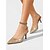 billige Mor til bruden/gommen-Kvinders guld slingback hæle – elegante spidse tå pumps til brudens mor, bryllup i byen &amp;formelle begivenheder