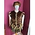 abordables Tenues-Médiéval Renaissance Tenues Prince Chevalier Celtique Déguisement Homme Royal Halloween Carnaval Mascarade Performance LARP Foire de la Renaissance Adulte Costume