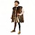 abordables Tenues-Médiéval Renaissance Tenues Prince Chevalier Celtique Déguisement Homme Royal Halloween Carnaval Mascarade Performance LARP Foire de la Renaissance Adulte Costume